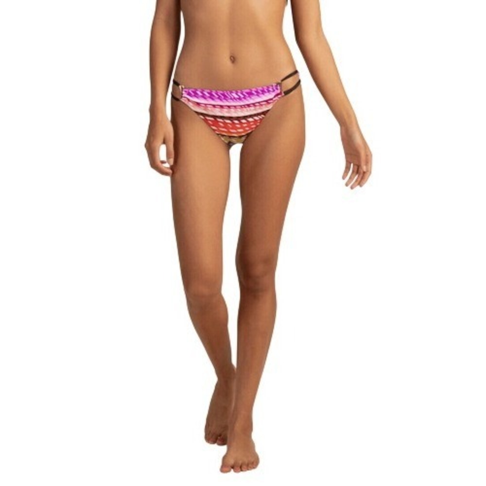 Trina Turk Prismatic Multicolored Side String Hipster Bikini Bottoms‎ Size 12